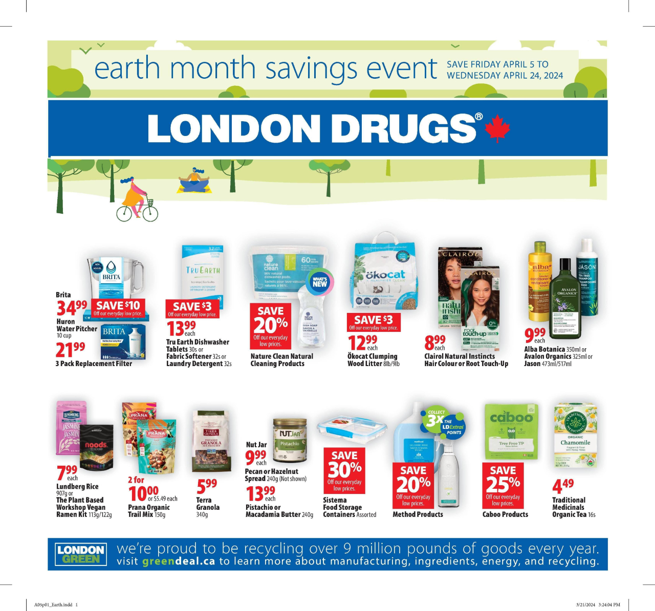 London Drugs Flyer - Earth Month Event from Apr. 5, 2024