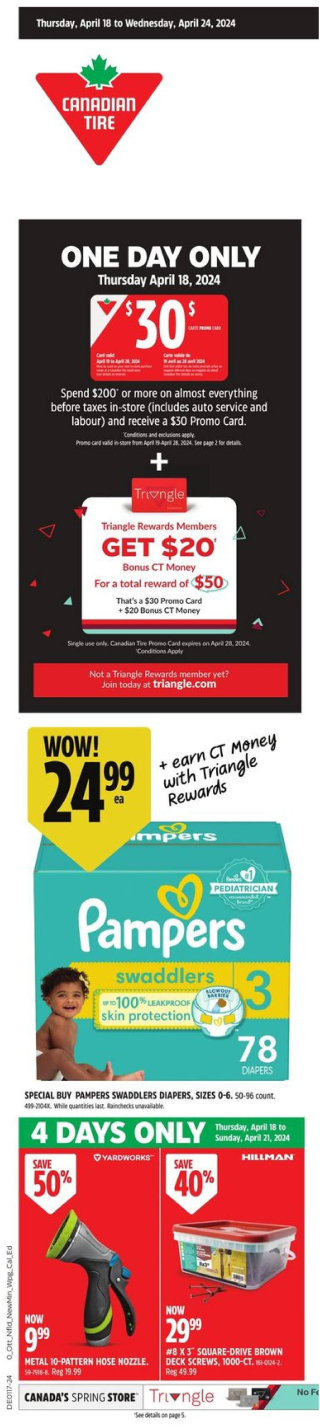 Canadian Tire Flyer - Spring Big Red
