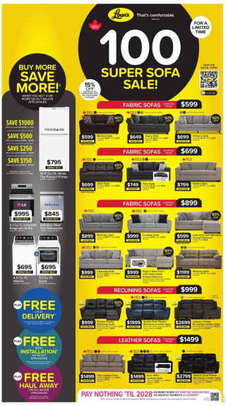 Leon's Flyer - Super Sofa Sale!