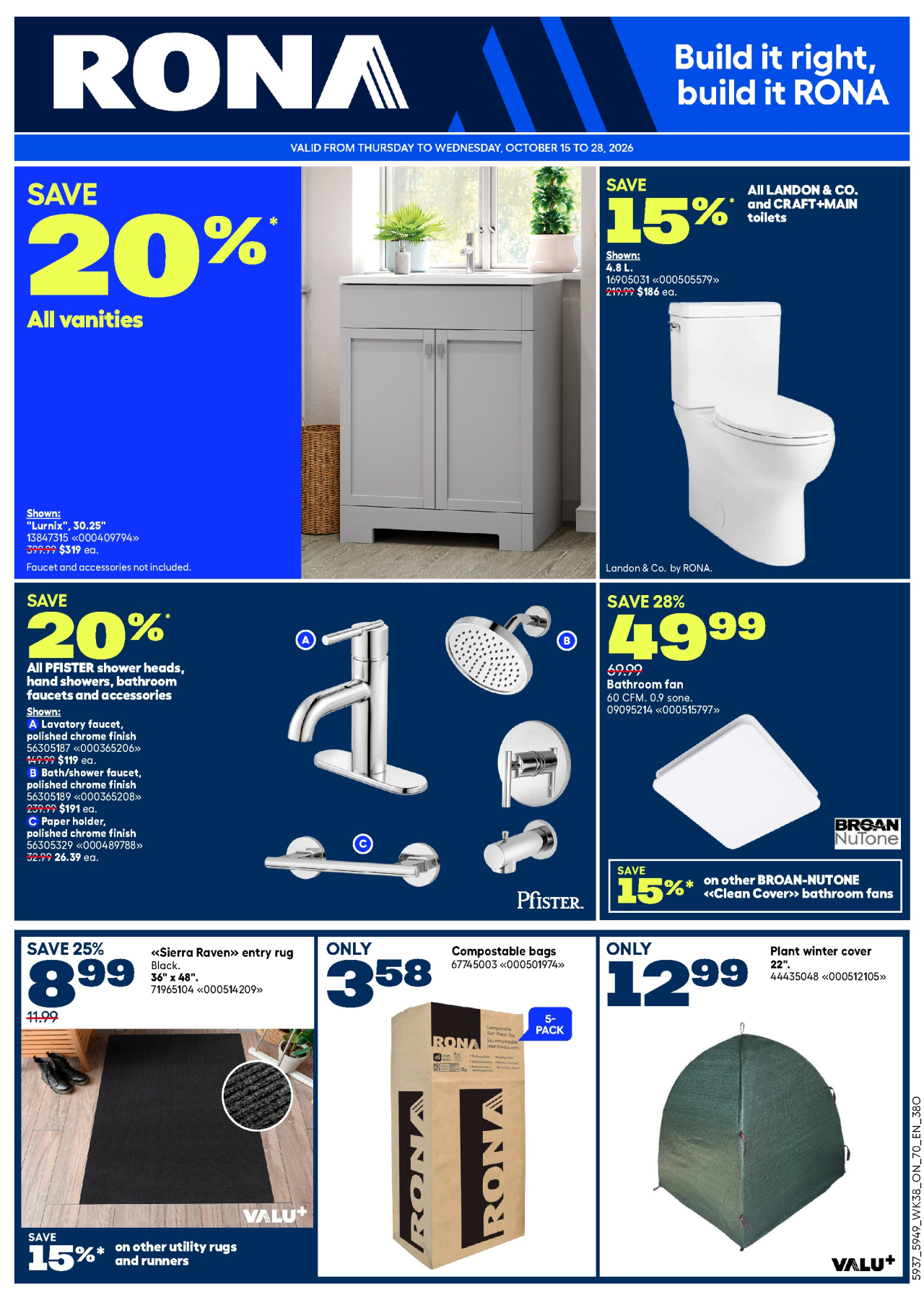 RONA Flyer from Oct 14, 2026