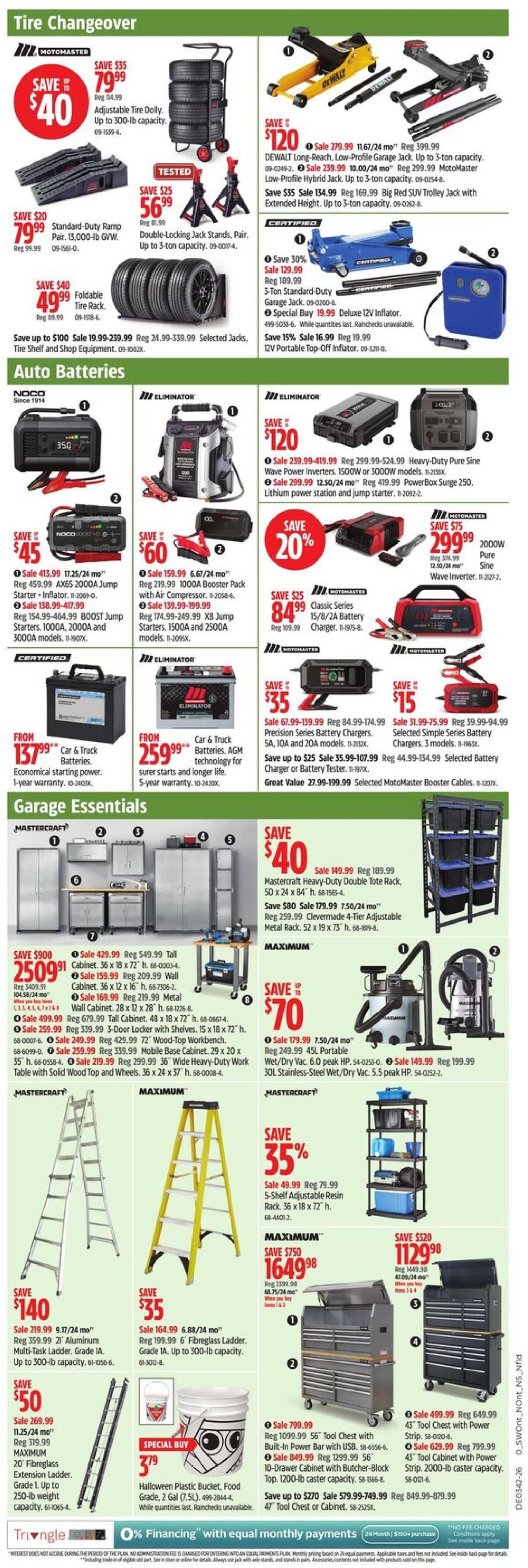 Canadian Tire Flyer from Oct 15, 2026