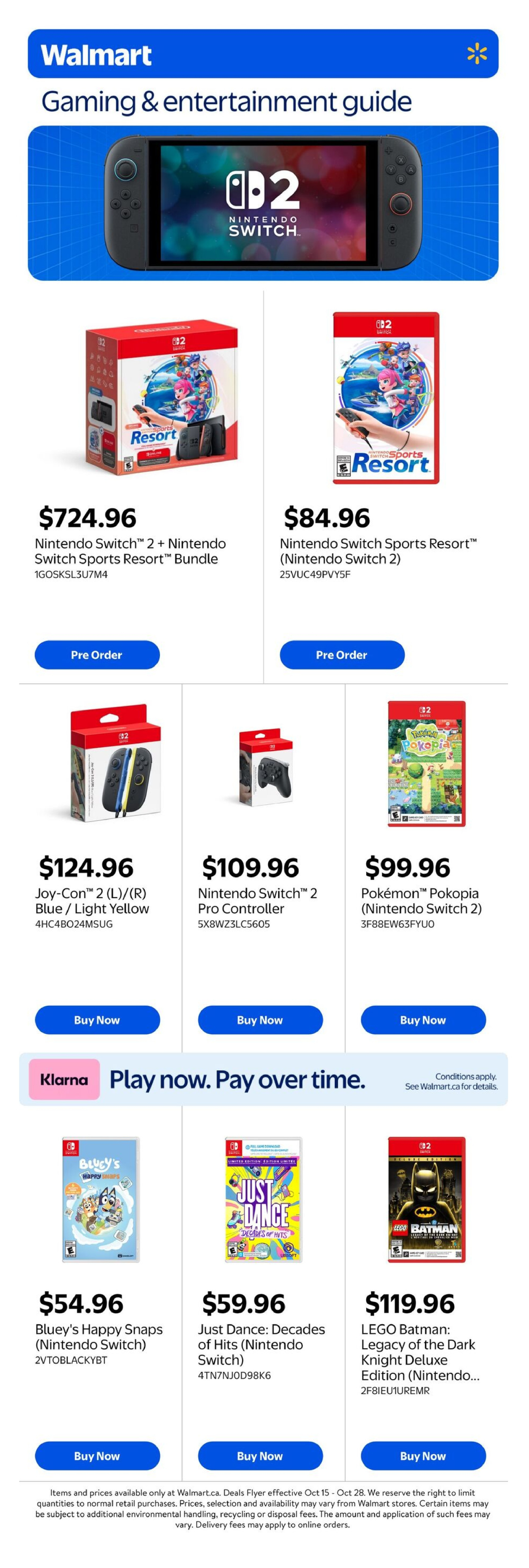 Walmart Flyer Special from Oct 15, 2026
