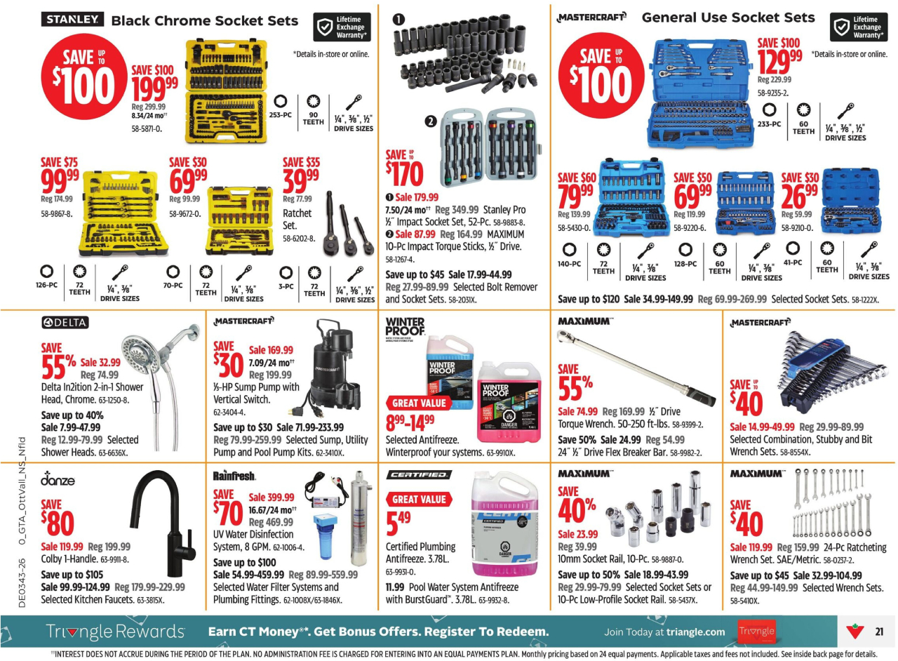 Canadian Tire flyer from Oct 22, 2026